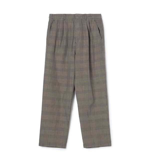 GALERIE VIE「リネンキュプラシルクコンパクト ツータックパンツ」|その他|18 ブラック系