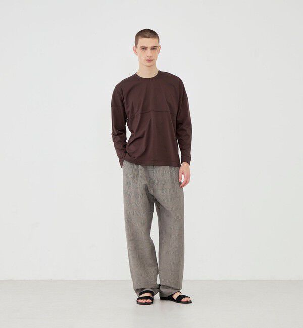 GALERIE VIE「リネンキュプラシルクコンパクト ツータックパンツ」|その他|