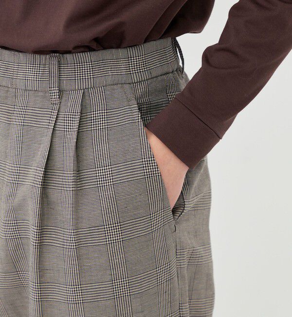 GALERIE VIE「リネンキュプラシルクコンパクト ツータックパンツ」|その他|