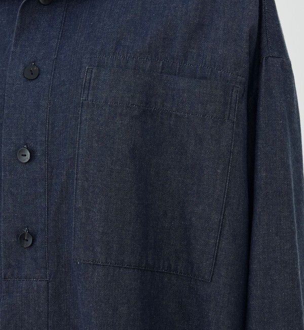 GALERIE VIE「コットンダンガリー オープンカラーシャツ」|シャツ・ブラウス|