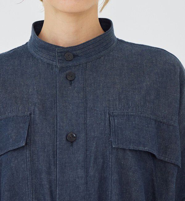 GALERIE VIE「コットンダンガリー ベルテッドシャツワンピース」|ワンピース|