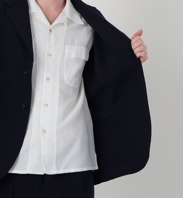 TOMORROWLAND MENS「【別注】Salbatore Piccolo GIACCA CHIAIA コットンシアサッカー シングルブレステッド 2Bジャケット」|テーラードジャケット|