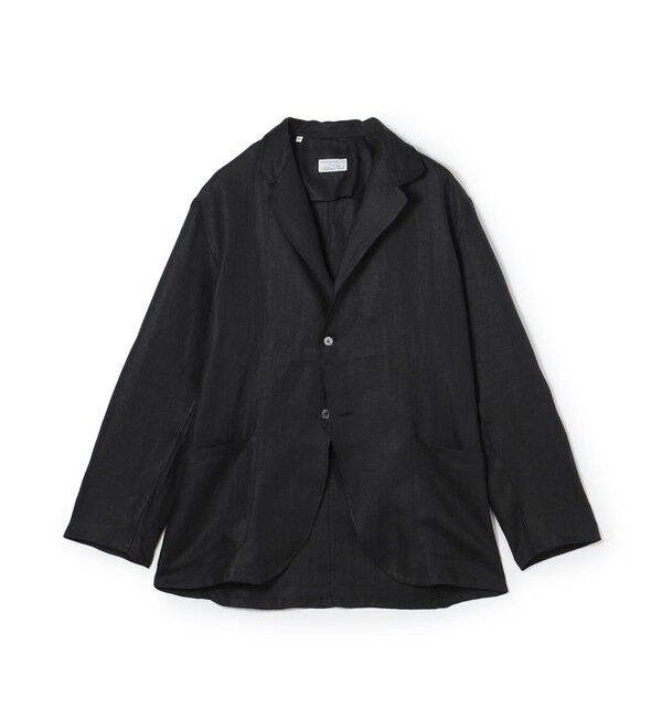 TOMORROWLAND MENS「【別注】Salbatore Piccolo GIACCA CHIAIA リネン シングルブレステッド 2Bジャケット」|テーラードジャケット|19 ブラック