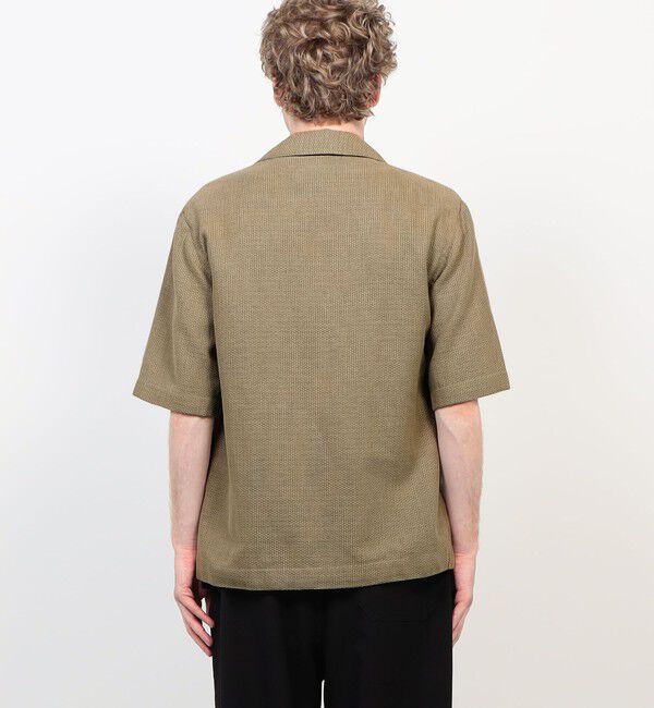 TOMORROWLAND MENS「【別注】Salbatore Piccolo CUBA コットンメッシュ オープンカラー ハーフスリーブシャツ」|シャツ・ブラウス|