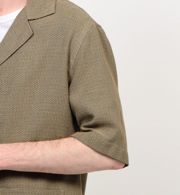 TOMORROWLAND MENS「【別注】Salbatore Piccolo CUBA コットンメッシュ オープンカラー ハーフスリーブシャツ」|シャツ・ブラウス|