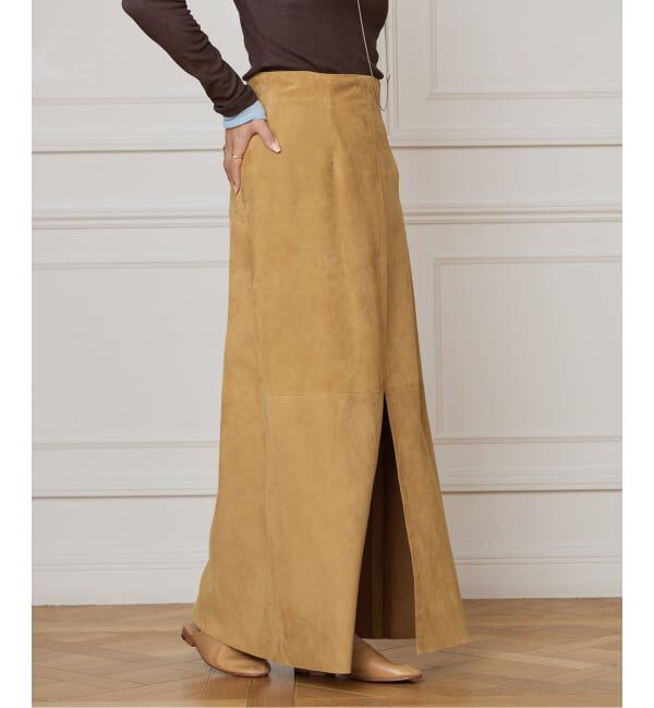 IENA LA BOUCLE「IENA LA BOUCLE ゴートスエードタイトスカート」|スカート|