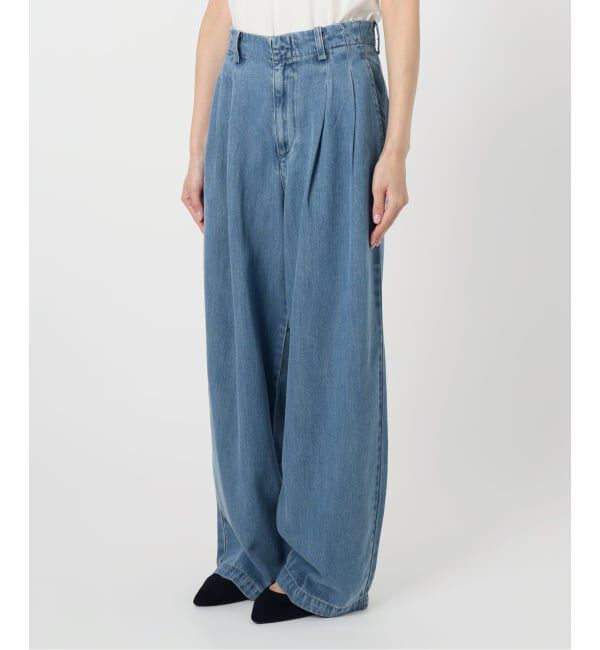 SLOBE IENA「《4サイズ展開/追加4》LEDENIM TUCK TROUSERデニム」|デニム|