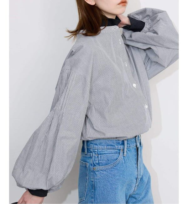 SLOBE IENA「《WEB限定/追加2》ピンタックバルーンスリーブブラウス」|シャツ・ブラウス|