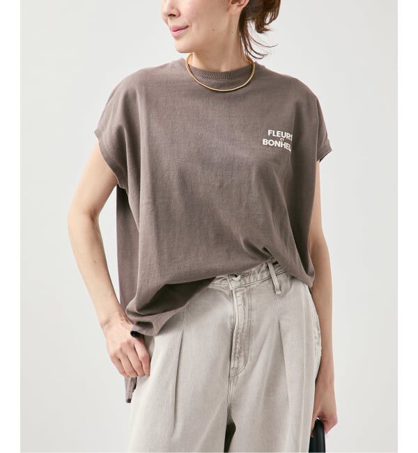 VERMEIL par iena「upper hights アッパーハイツ BIG ノースリーブTシャツ 262CW0102」|Tシャツ・カットソー|ブラウン