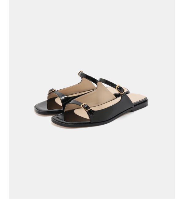 VERMEIL par iena「NEBULONI E. ネブローニ 2belt サンダル 7625」|サンダル|ブラック