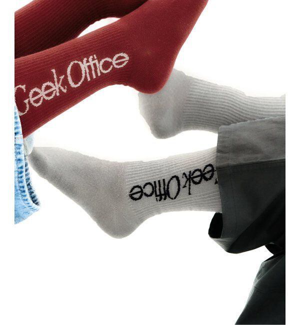 PULP「【Geek Office / ギークオフィス】ロゴソックス」|ソックス|グレー