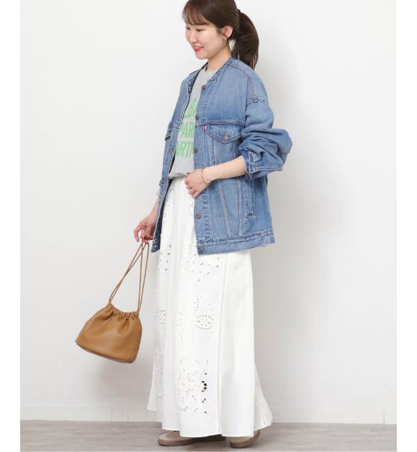 JOURNAL STANDARD relume「別注【LEVI&rsquo;S】COLLARLESS XL TRUCKER：デニムジャケット」|デニムジャケット|