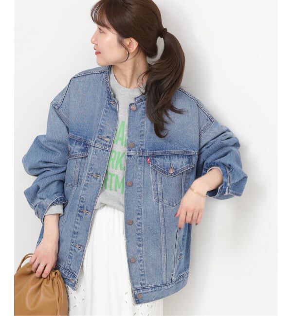 JOURNAL STANDARD relume「別注【LEVI&rsquo;S】COLLARLESS XL TRUCKER：デニムジャケット」|デニムジャケット|