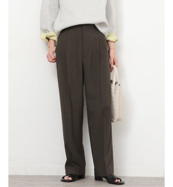 JOURNAL STANDARD relume「［UVカット / 防シワ］ウォッシャブルストレッチタックパンツ」|スラックス|ブラウン