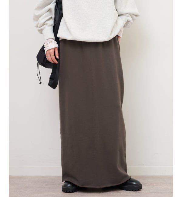 JOURNAL STANDARD relume「《WEB限定追加》スウェットマキシスカート」|スカート|ブラウン