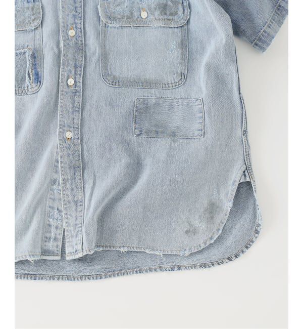 J.S.Homestead「《予約》J.S.Homestead / ワーカーズ パッチワーク 半袖 シャツ」|シャツ・ブラウス|