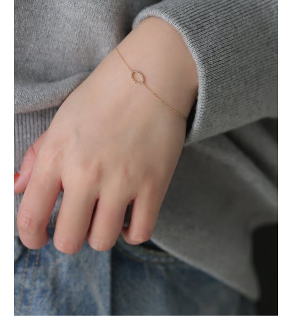 Lilas by Spick&Span「オーバルダイヤブレスレット K10」|ブレスレット・バングル|