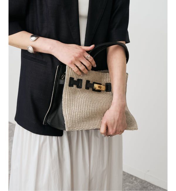 Spick and Span「《別注》VIOLAd'ORO イタリアンラフィアシートトートバッグM*」|トートバッグ|