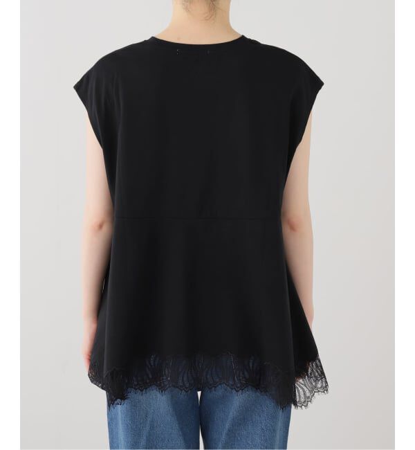  「【洗える】CHIGNON/シニヨン  レースフレンチカットソー」|Tシャツ・カットソー|