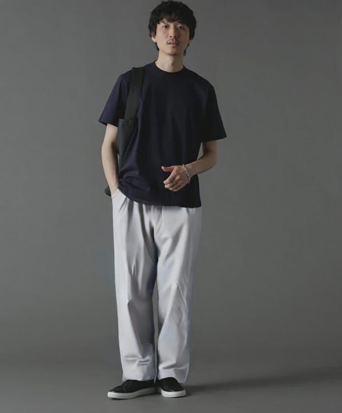 nano･universe「ジャケT(R) クルーネック 半袖」|Tシャツ・カットソー|