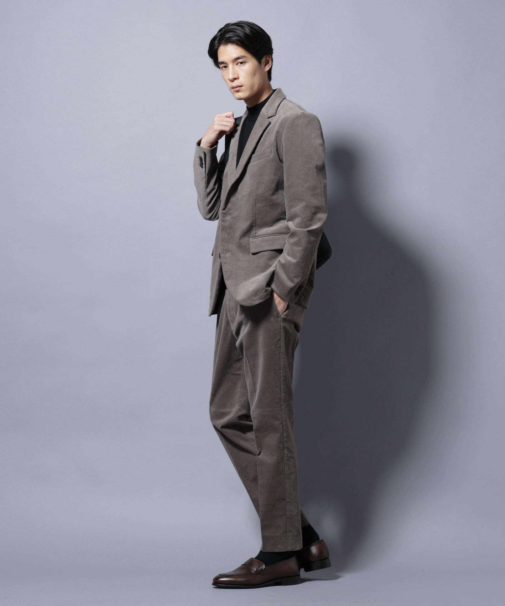 nano･universe「「Damerino」コットンコーデュロイストレッチセットアップ」|スーツ|