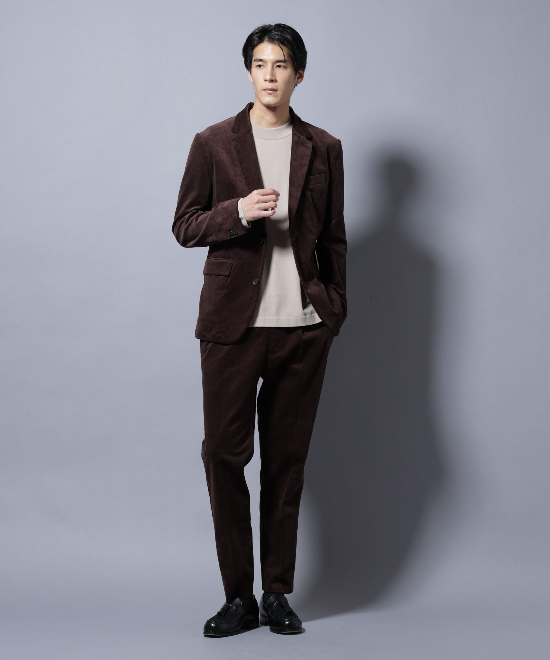 nano･universe「「Damerino」コットンコーデュロイストレッチセットアップ」|スーツ|