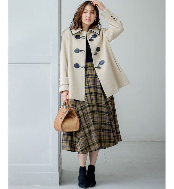 組曲「シアーツイルチェック フレアスカート」|スカート|