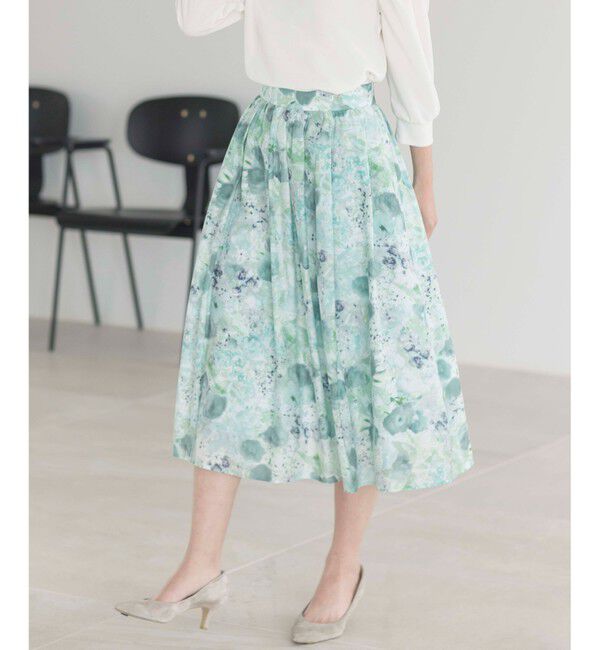 組曲「ピオニーシフォンプリント フレアスカート」|スカート|