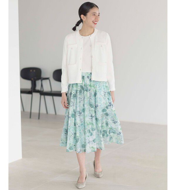 組曲「ピオニーシフォンプリント フレアスカート」|スカート|
