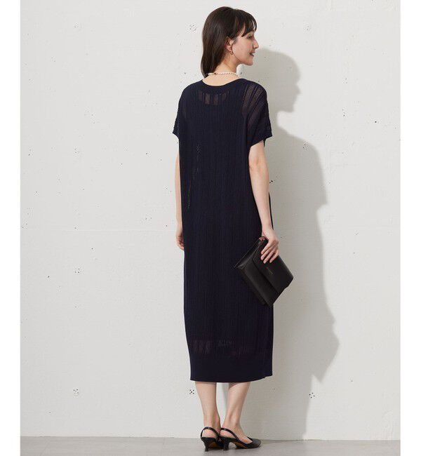 自由区「【ワコールコラボ】【カタログ掲載・洗える】レーシーニット ドレス」|スーツ|