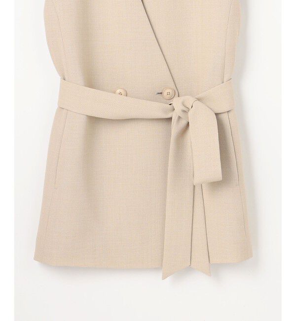 自由区「【カタログ掲載】リラックスバスケットノーカラー ジレ」|ベスト・ジレ|