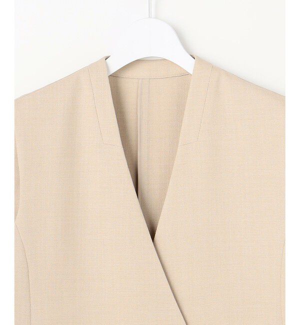 自由区「【カタログ掲載】リラックスバスケットノーカラー ジレ」|ベスト・ジレ|