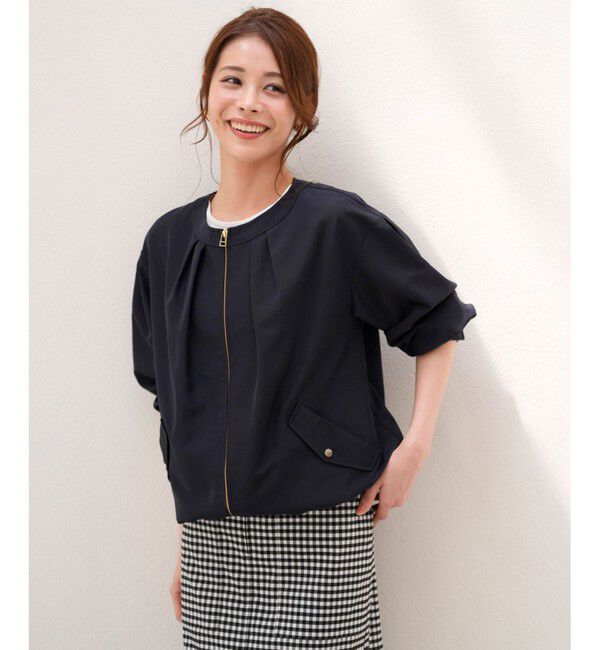 ANY SIS「【BAILA掲載/花粉リリース】スプリングコンフォート ブルゾン」|ブルゾン・スタジャン|