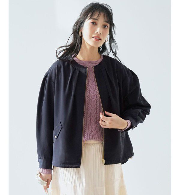 ANY SIS「【BAILA掲載/花粉リリース】スプリングコンフォート ブルゾン」|ブルゾン・スタジャン|