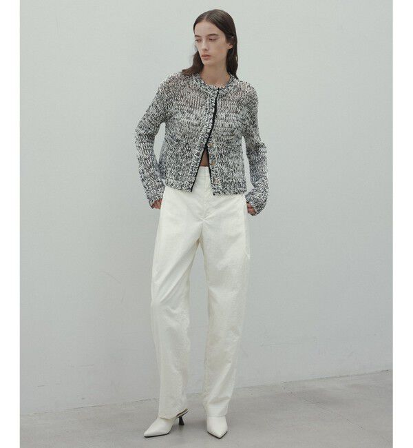 BEIGE,「【洗える】CROCUS / カービーシルエットタックパンツ」|その他|