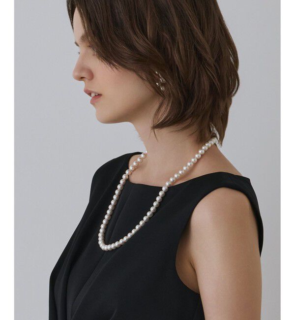 GRACE CONTINENTAL「サテンクロスドレープワンピース」|ドレス|