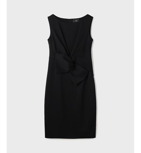 GRACE CONTINENTAL「サテンクロスドレープワンピース」|ドレス|