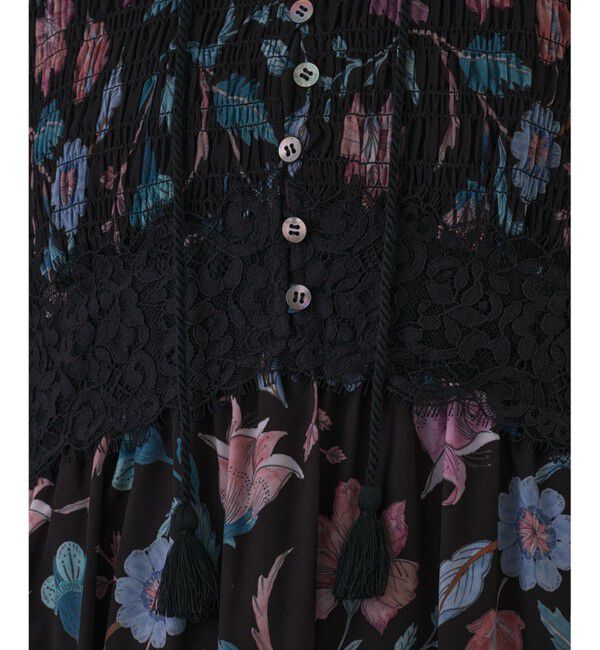 GRACE CONTINENTAL「サラサプリントティアードワンピース」|ワンピース|