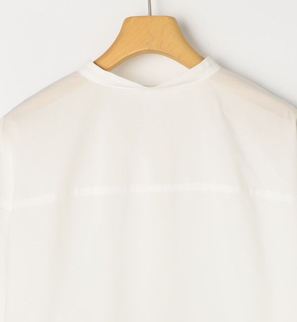 NOLLEY'S sophi「ウォッシャブルドレープポプリンバックプリーツシャツ」|シャツ・ブラウス|