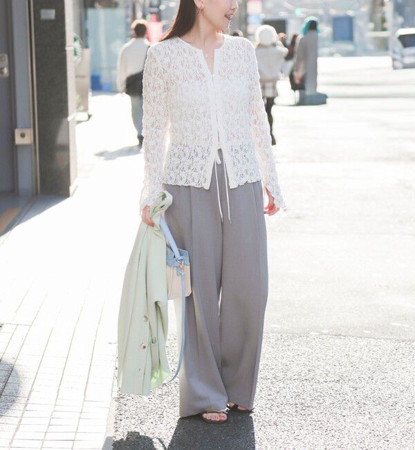 NOLLEY'S sophi「ウォッシャブルWウエストワイドパンツ」|その他|