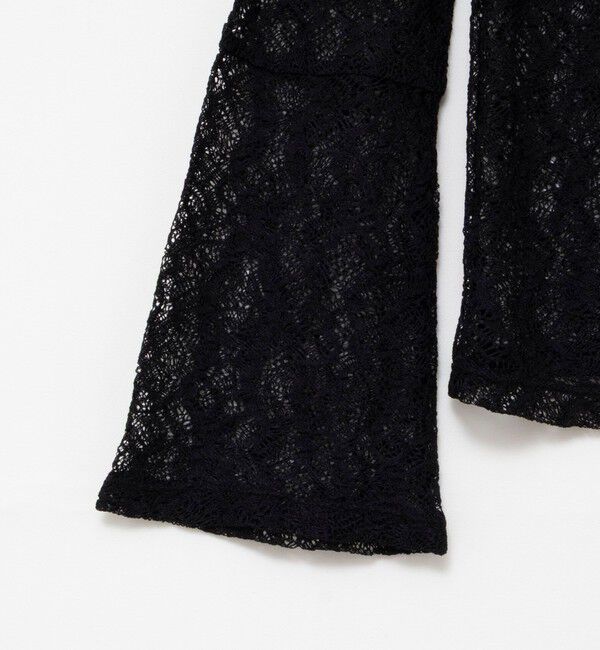 NOLLEY'S「ウォッシャブル袖フレアレースロンＴ」|Tシャツ・カットソー|