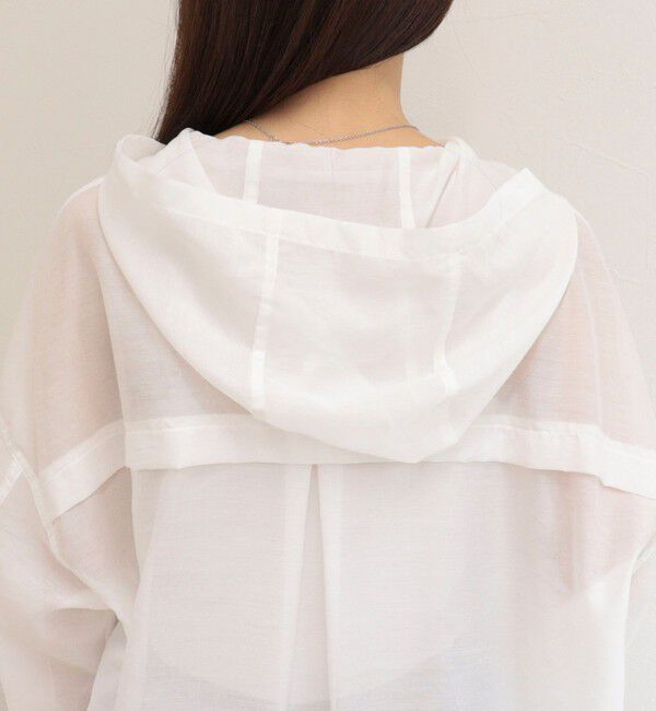 fredy emue「【大人気リバイバル】シアーフーディシャツブルゾン」|シャツ・ブラウス|