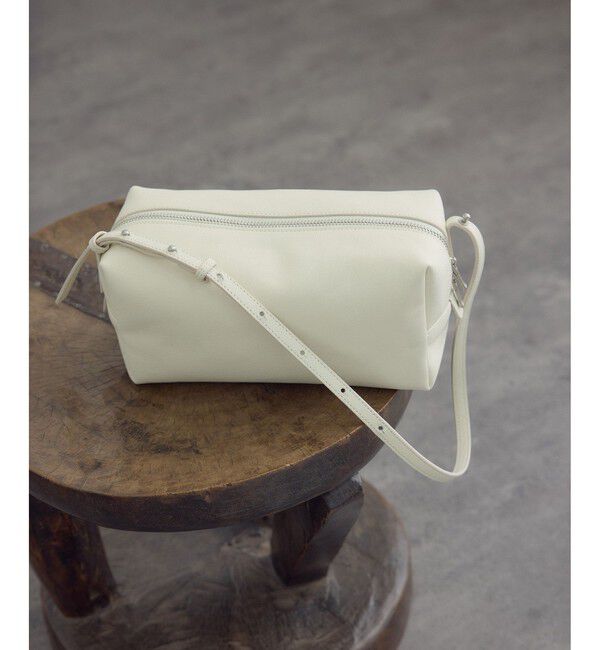 SALON adam et rope'「【W S（ドゥーブル）】ゴートレザーショルダーバッグ」|ショルダー・メッセンジャー|オフホワイト(15)
