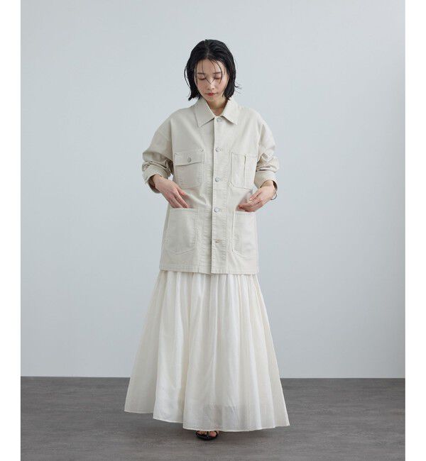 SALON adam et rope'「【WEB限定】コットンオーガンジーギャザースカート / イージーケア」|スカート|