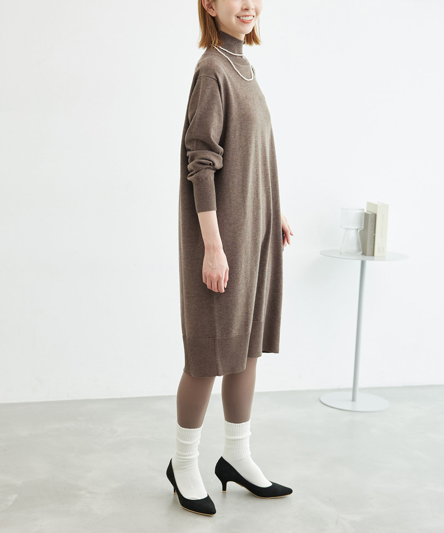 Rope&rsquo;Picnic「ミニ丈ニットワンピース」|ワンピース|