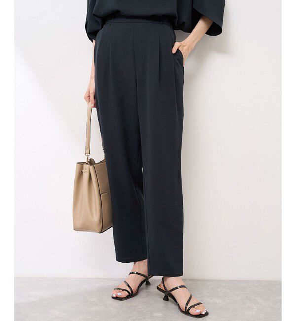 Rope&rsquo;Picnic「【イージーケア】ジョーゼットスラックスパンツ/セットアップ対応」|チノ|