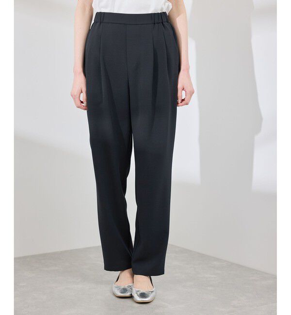 Rope&rsquo;Picnic「【イージーケア】ジョーゼットスラックスパンツ/セットアップ対応」|チノ|