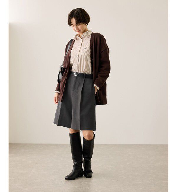 Rope&rsquo;Picnic「ウエストタックハーフパンツ」|チノ|