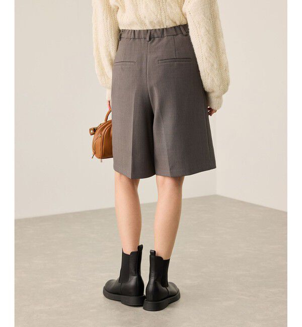 Rope&rsquo;Picnic「ウエストタックハーフパンツ」|チノ|