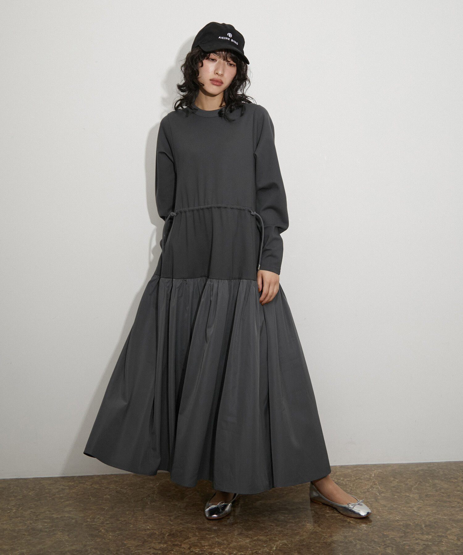 ADAM ET ROPE'「【サステナブル】タフタコンビワンピース」|ワンピース|